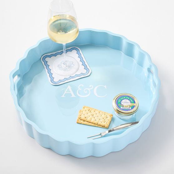 Bloom Lacquer Round Tray | Mark and Graham