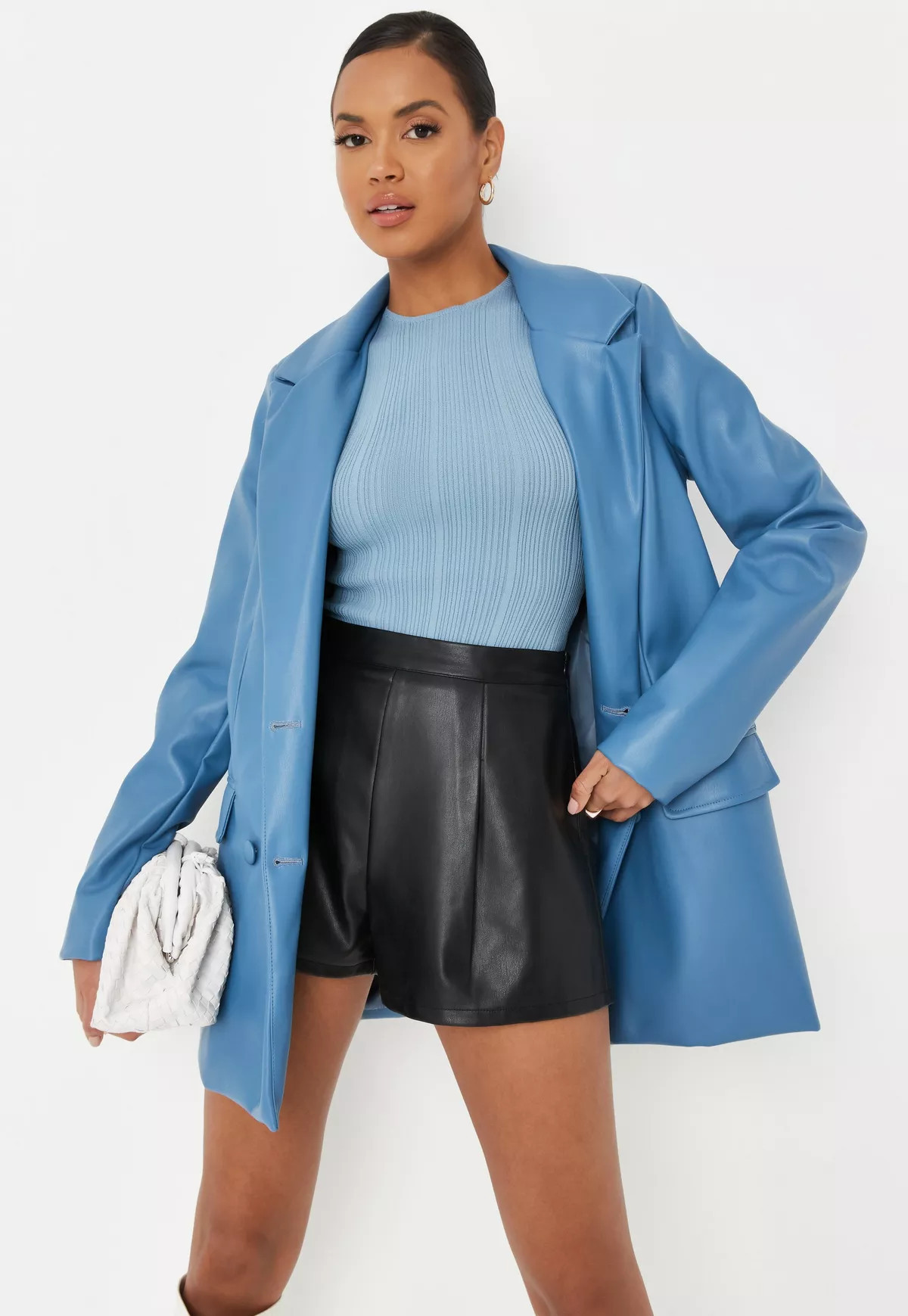 Black Faux Leather Shorts | Missguided (US & CA)