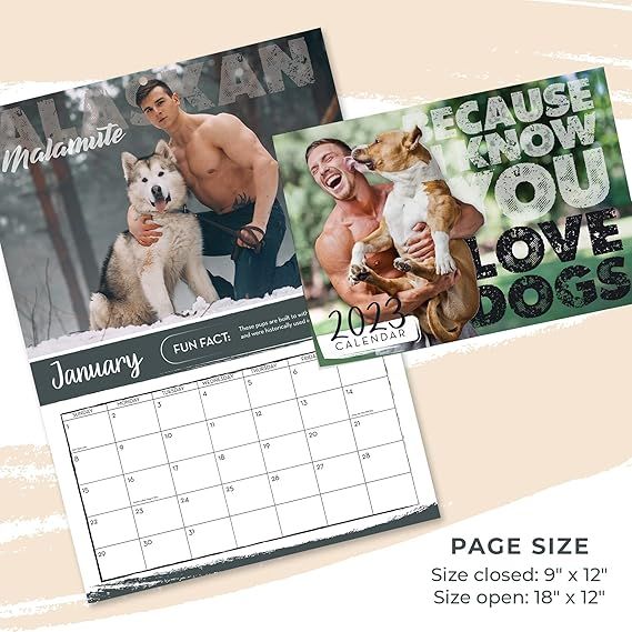 Funny Gifts for Women - 2023 Wall Calendar - Funny Coworker Gifts for Women - 12 Month 9"x12" Dog... | Amazon (US)