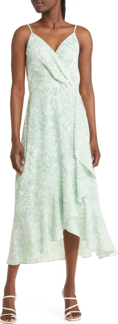 Faux Wrap Floral Midi Dress | Nordstrom