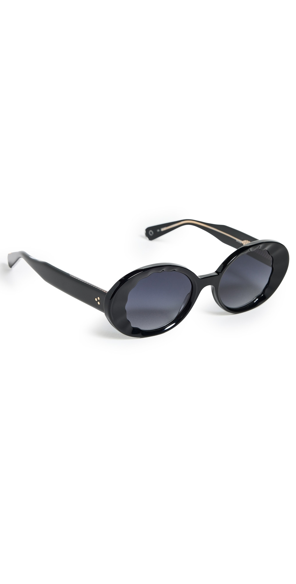 Krewe Alixe Sunglasses Black + Black and Crystal One Size | Shopbop