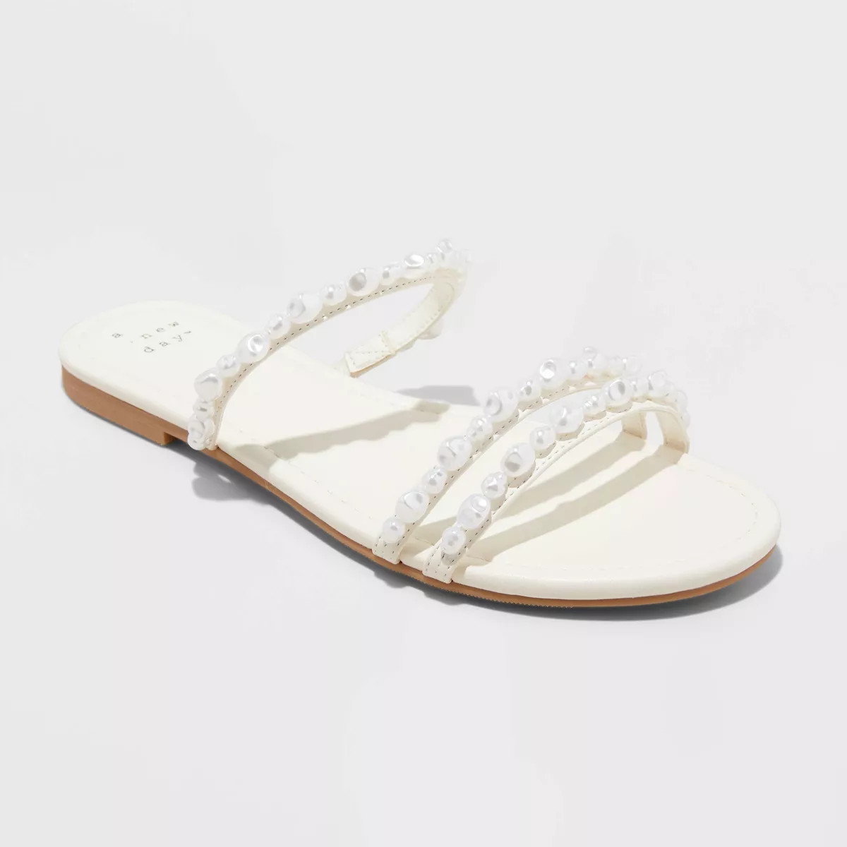 Women's Aida Strappy Sandals - A New Day™ Ivory | Target