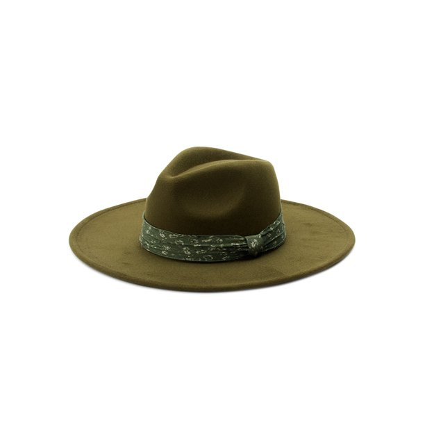 Time And Tru Women’s Printed Band Fedora - Walmart.com | Walmart (US)