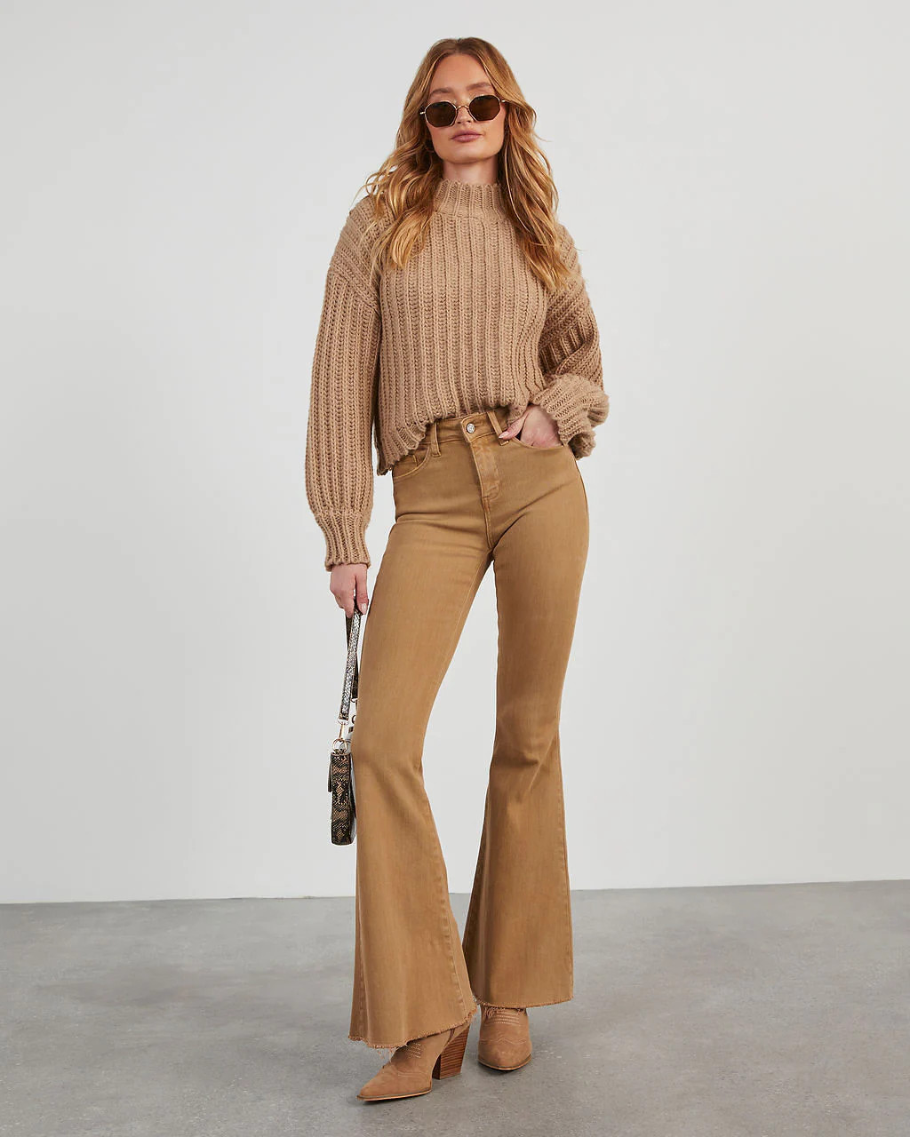 Zoey Mock Neck Knit Sweater | VICI