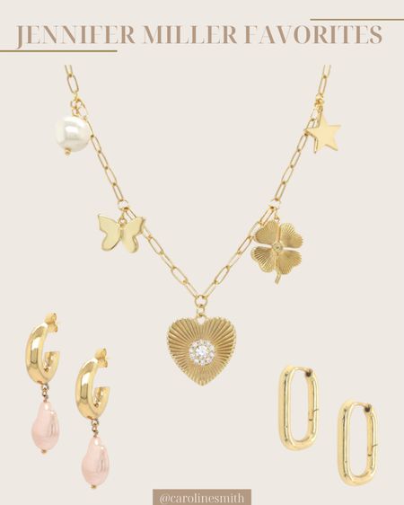 Jennifer Miller Jewelry Favorites 


Charm necklace, trending, pearls, pink, gold jewelry, hoops 

#LTKparties #LTKGiftGuide #LTKbeauty