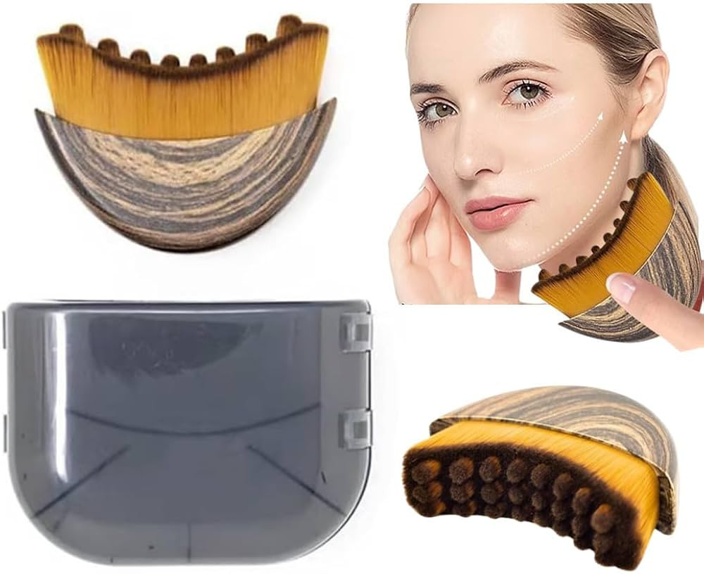 1/2 PCS Lymphatic Contour Face Brush for Sculpting – Anti-Puffiness, Detox & Lift, Improves Ski... | Amazon (US)