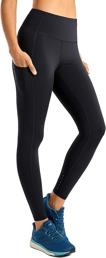 CRZ YOGA Women's High Waisted Yoga Pants with Pockets Naked Feeling Workout Leggings-25 Inches | Amazon (US)