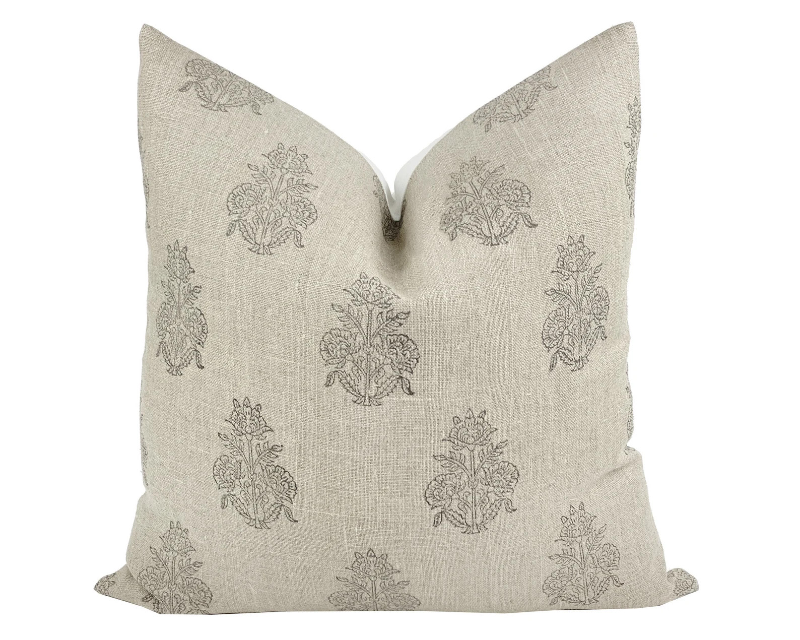 HOLLY  Floral Linen Pillow Cover Neutral Pillow Farmhouse - Etsy | Etsy (US)