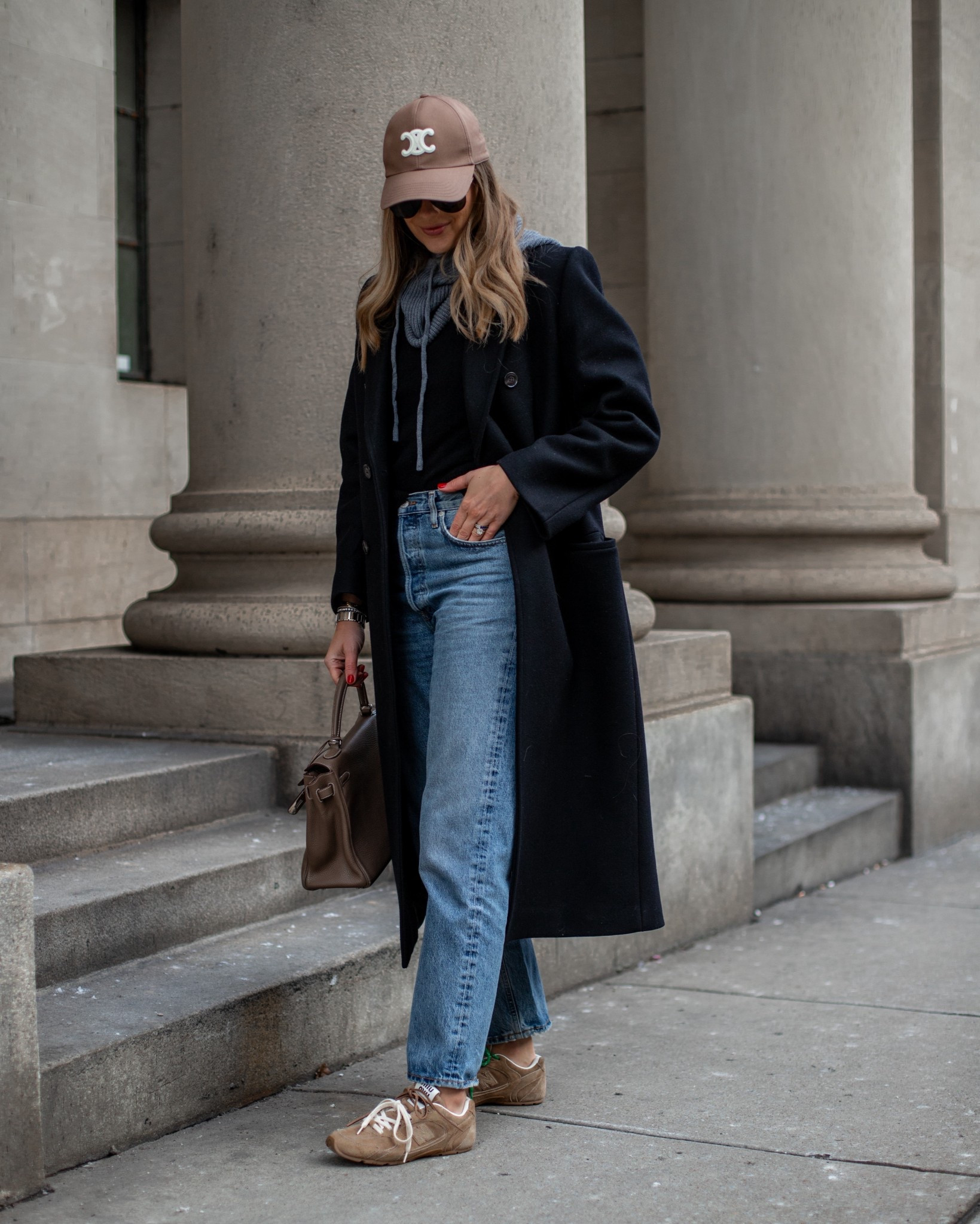 Fashion Jackson, winter outfit, sneakers, baseball hat, jeans 

#LTKSeasonal #LTKootd #LTKOver40