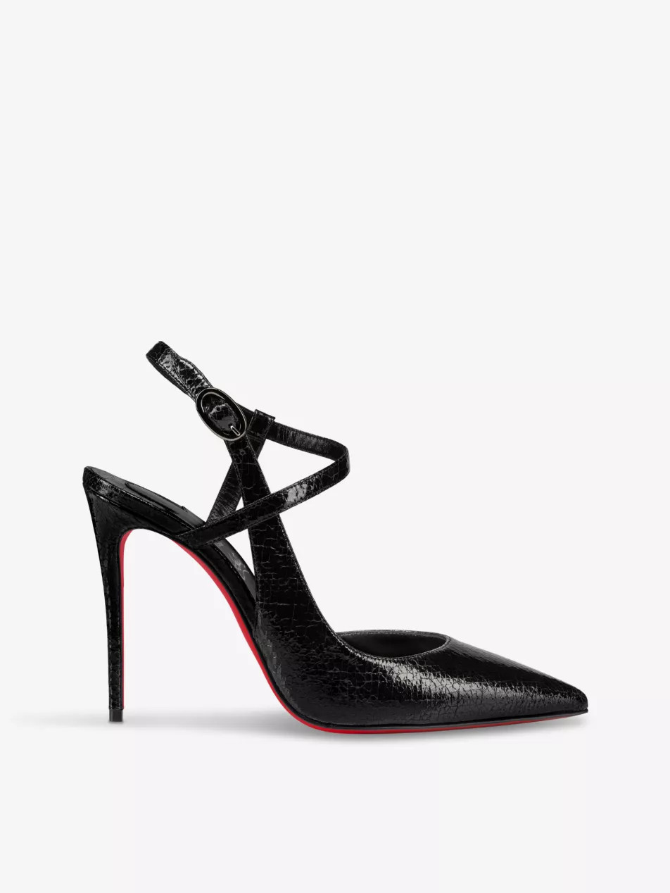 Jenlove 100 Star speccio-leather heeled courts | Selfridges