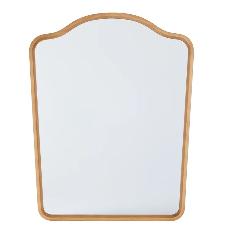 Better Homes & Gardens French Heritage 23x30 Natural Large Wall Mirror for Living Room | Walmart (US)
