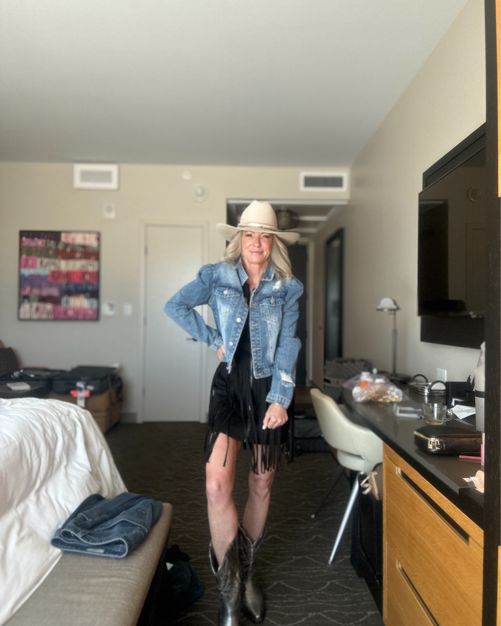 Amazon dress, under $50, the fringe detail is country concert perfect!  I’m in a size small, and had it taken in at the waist a tiny bit!

#LTKStyleTip #LTKFestival #LTKFindsUnder50