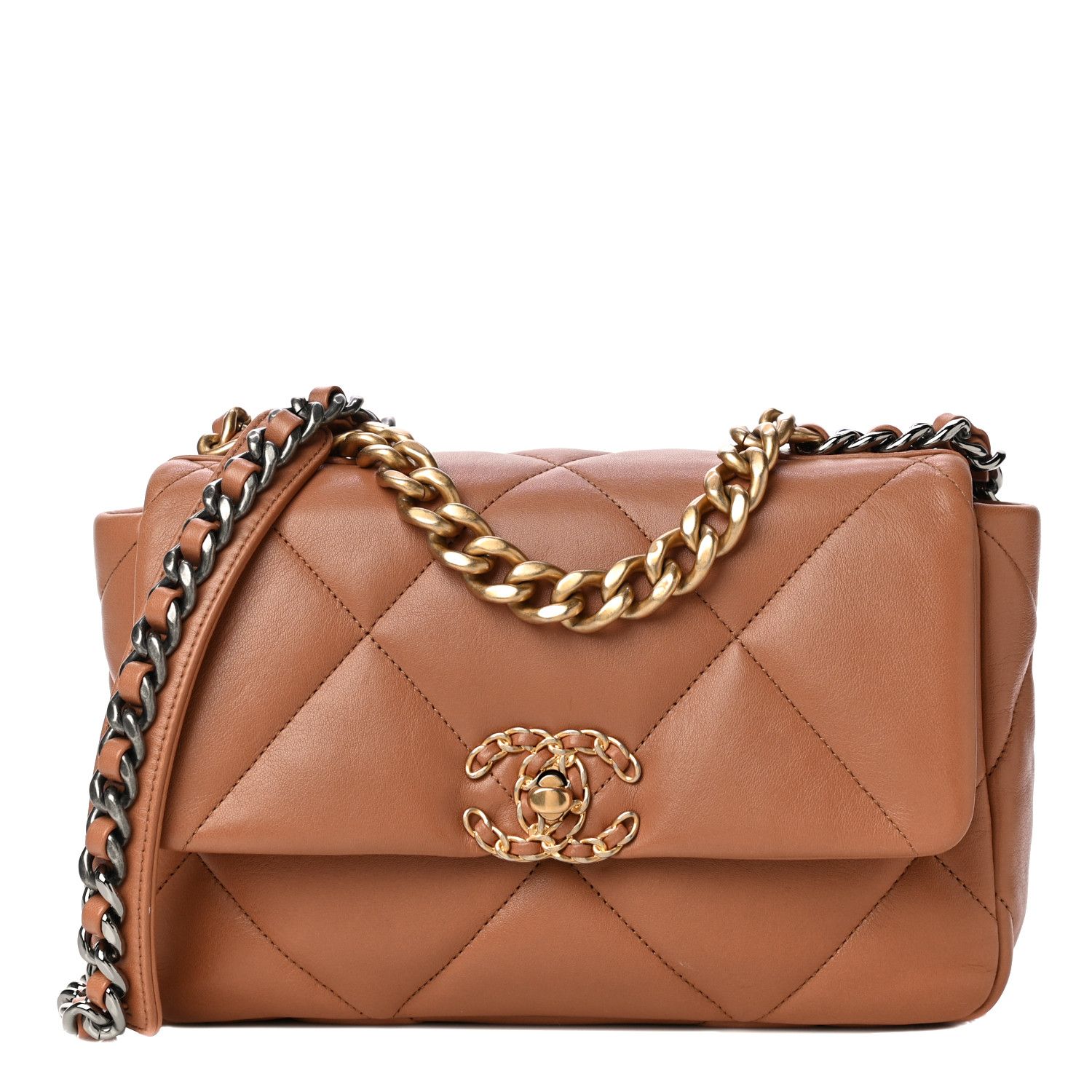 CHANEL

Lambskin Quilted Medium Chanel 19 Flap Brown | Fashionphile