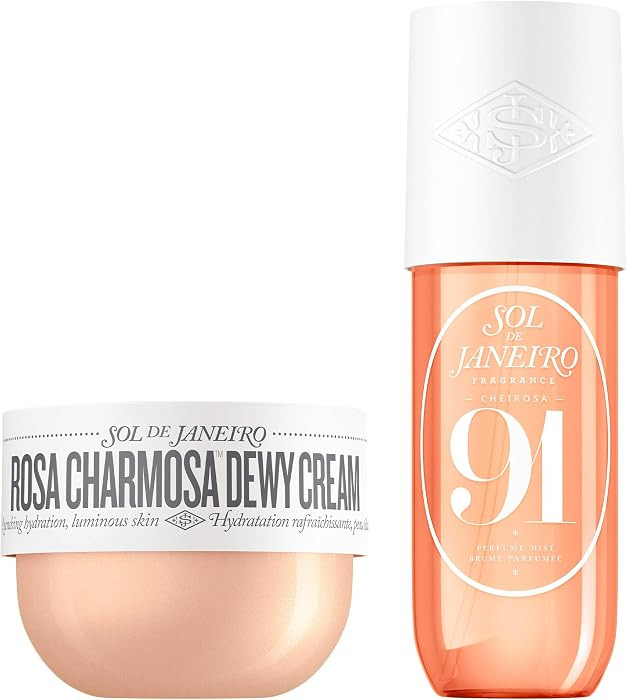 Sol de Janeiro Rosa Charmosa Dewy Body Cream & Cheirosa 91 Hair and Body Fragrance Mist Duo 8.1 f... | Amazon (US)