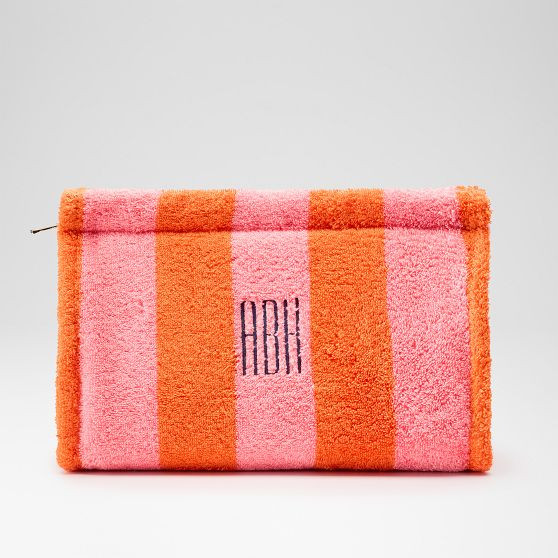 Cabana Stripe Terry Pouch | Mark and Graham