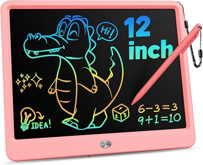 KOKODI 12 Inch LCD Writing Tablet with Anti-Lost Stylus, Erasable Doodle Board Colorful Toddler D... | Amazon (US)