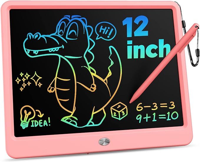 KOKODI 12 Inch LCD Writing Tablet with Anti-Lost Stylus, Erasable Doodle Board Colorful Toddler D... | Amazon (US)