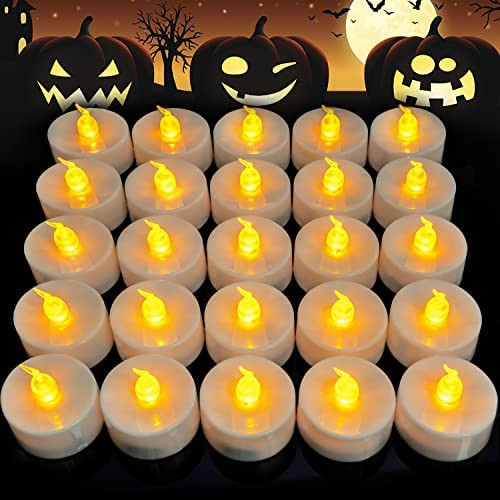 Homemory LED Candles, 24PCS Tea Lights Battery Operated, Lasts 3X Longer 150Hours, Flameless Flic... | Amazon (US)