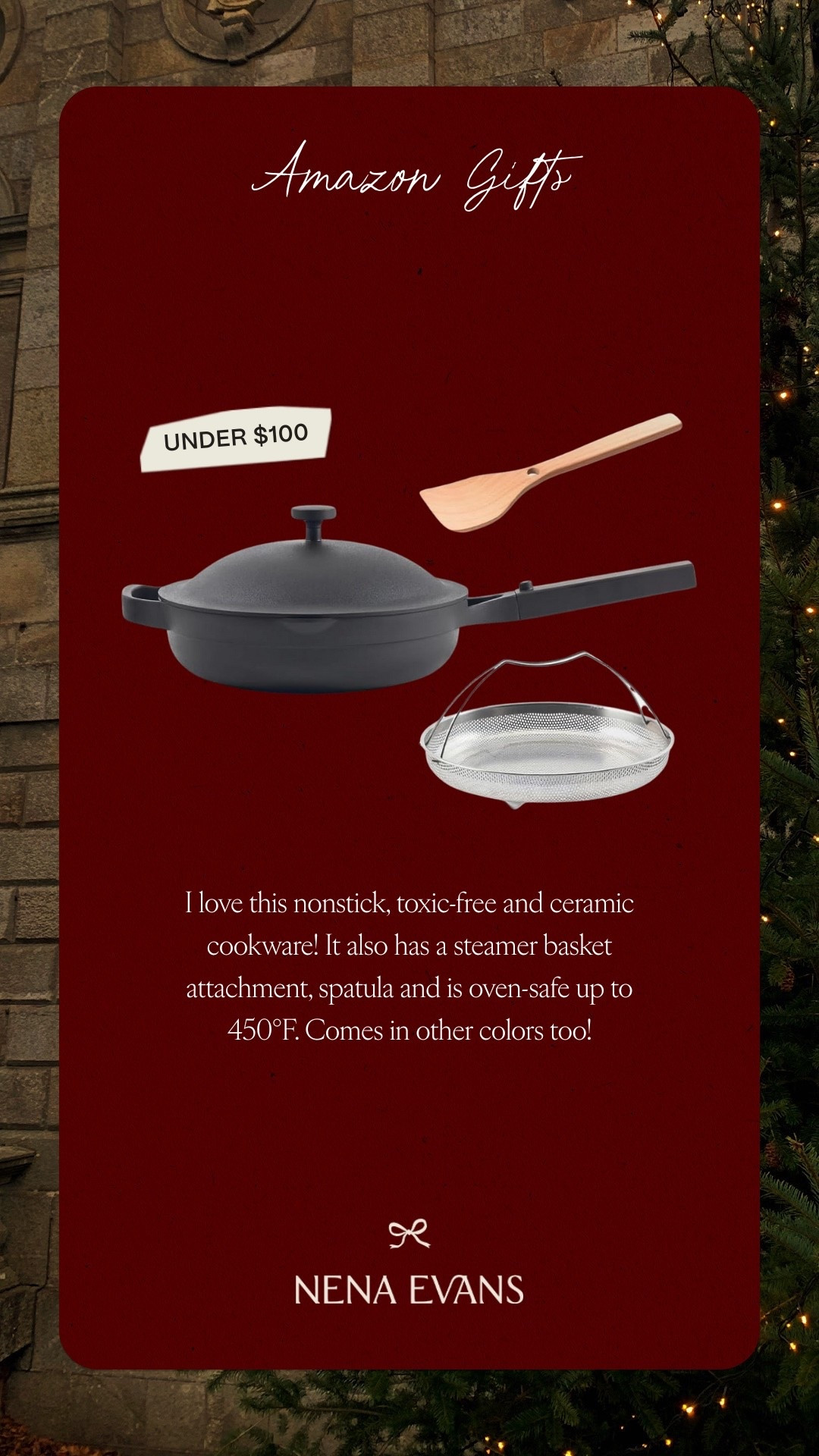 Amazon gift idea! I love this nonstick, toxic-free and ceramic cookware! Comes in other colors too! 

Amazon finds
Our place pan 
Kitchen essentials 
Home gifts
Family gifts
Gifts for him
Gifts for her

#LTKFindsUnder100 #LTKGiftGuide #LTKHoliday