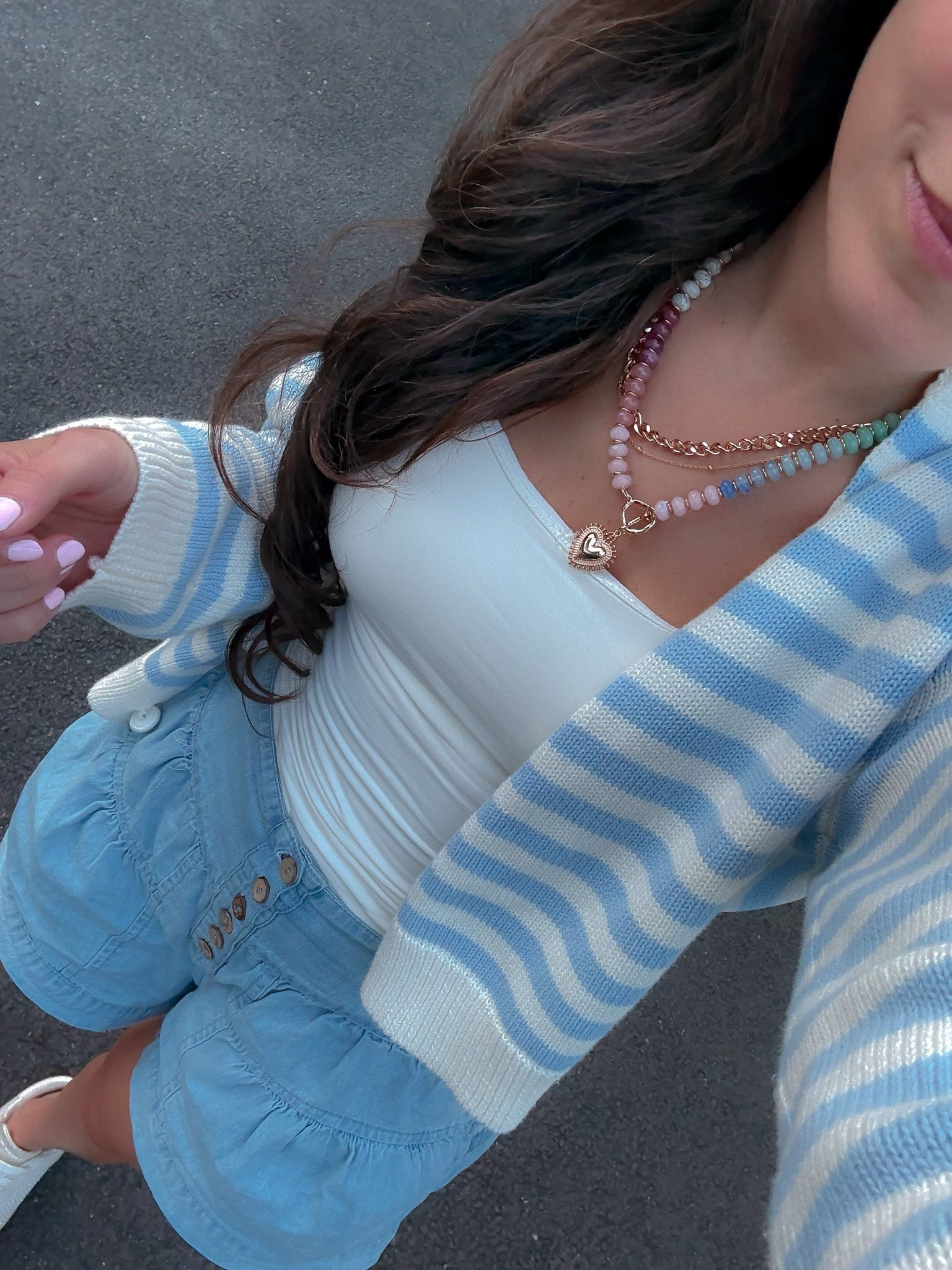 Bra free tank top ; bra free top ; Abercrombie sale ; inspired free people shorts ; mom outfit ; sports mom outfit ; beaded necklace 

buy one get one 50% off at Abercrombie!

#LTKootd #LTKmomlife #LTKPetite
