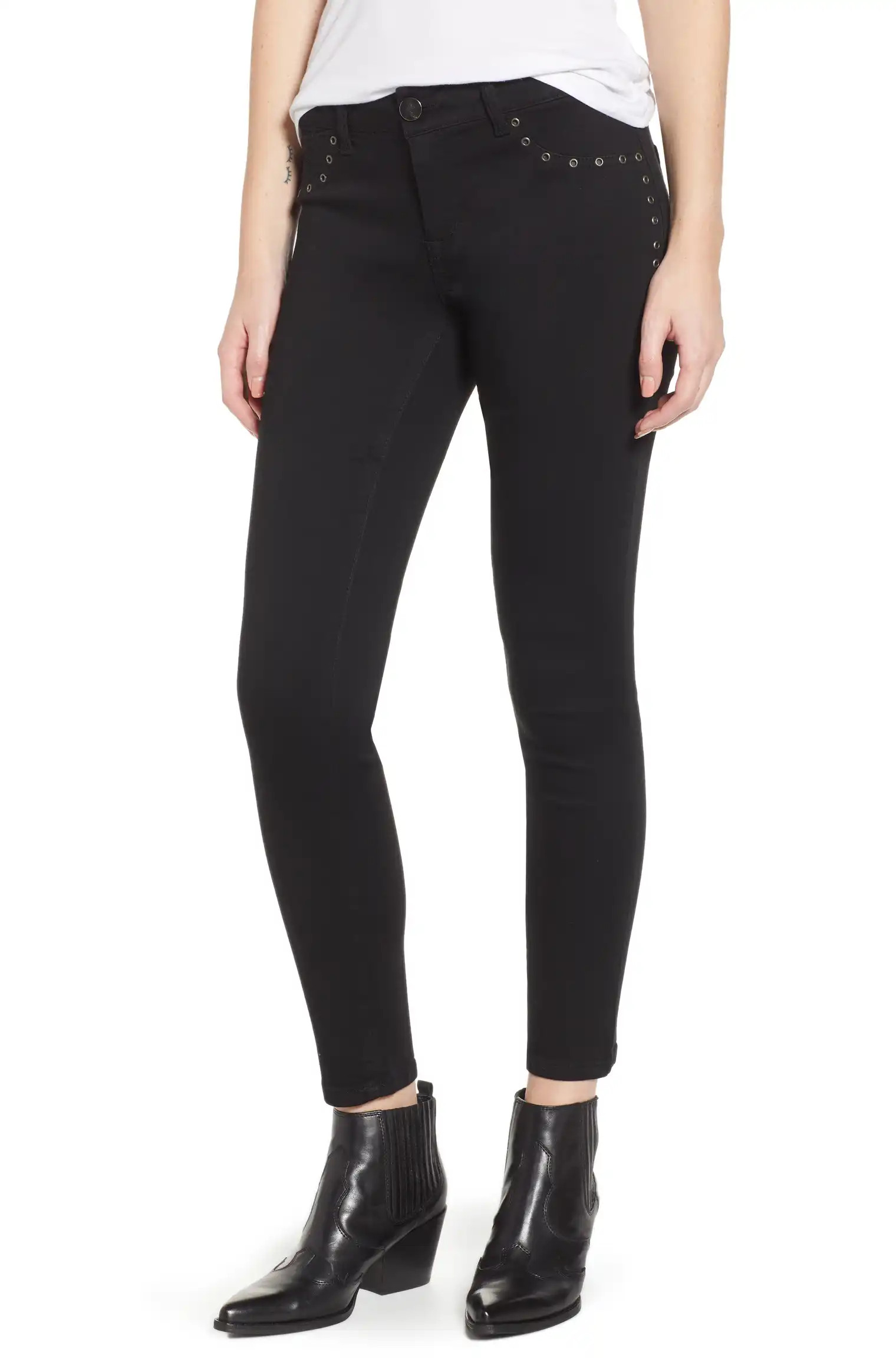 1822 Denim Grommet Detail Skinny Jeans | Nordstrom | Nordstrom