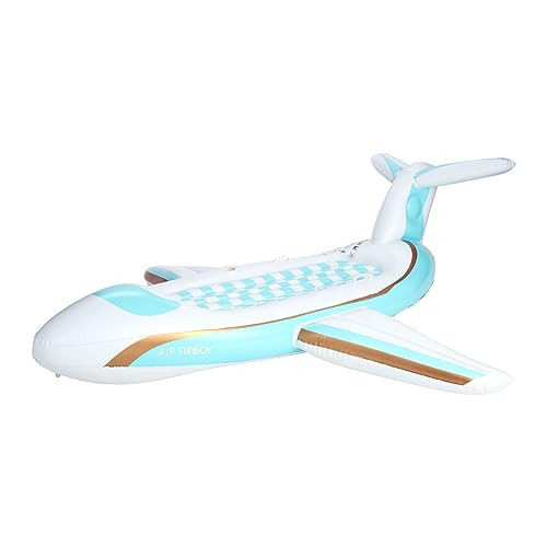 FUNBOY Giant Inflatable Luxury Private Jet Airplane Pool Float, Luxury Float for Summer Pool Parties and Entertainment White 71"x28" | Amazon (US)