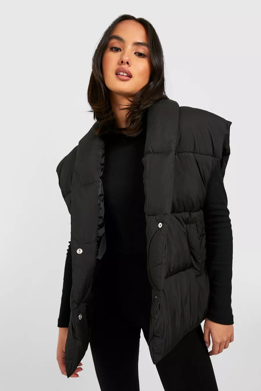 Oversized Puffer Vest | Boohoo.com (US & CA)