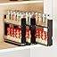 SpaceAid Bamboo Pull Out Spice Rack Organizer for Cabinet, Heavy Duty Slide Out Seasoning Kitchen... | Amazon (US)