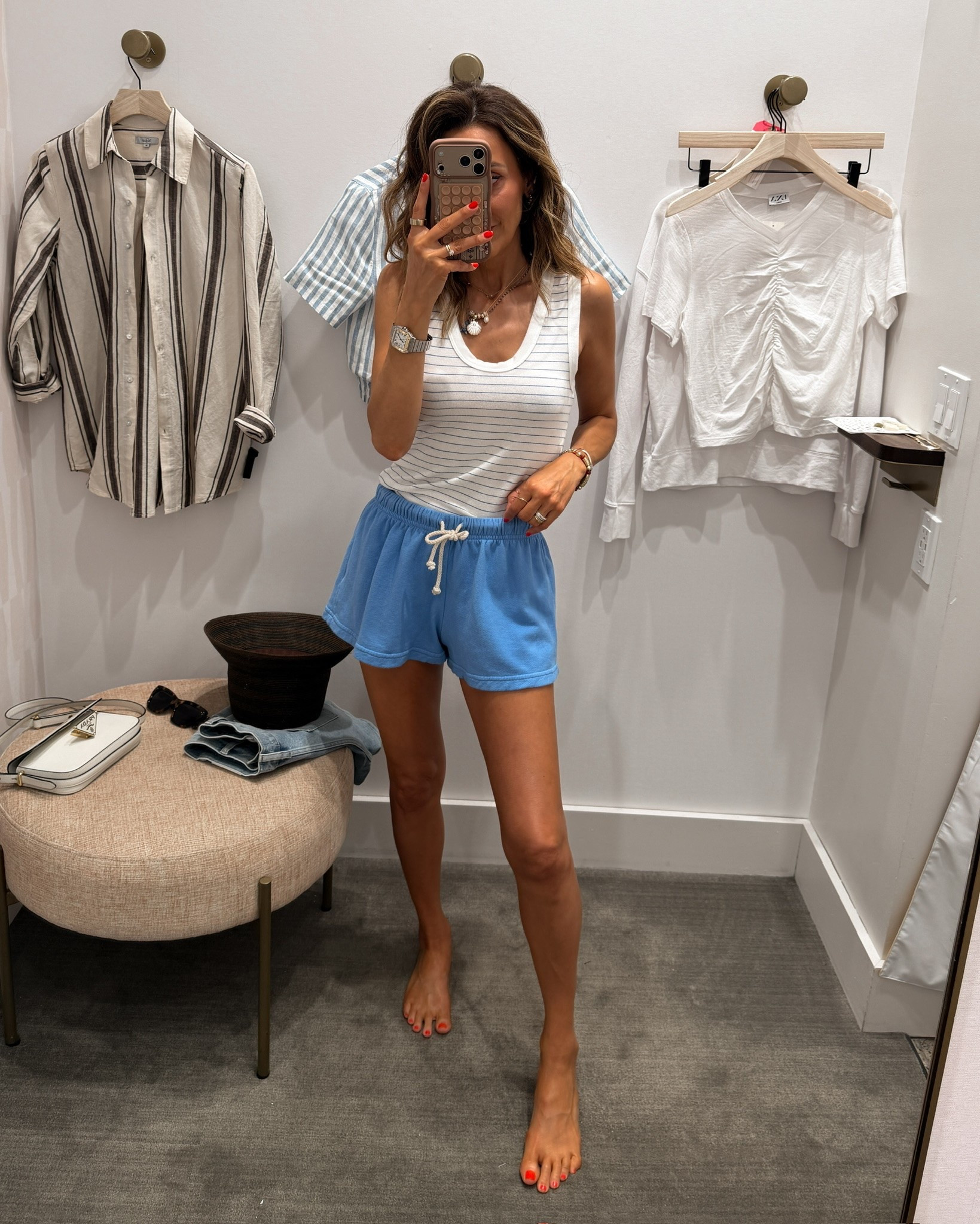 Easy look to throw on for kids drop offs, post lake day, or errands! Super comfy and love how soft the material is, great booty coverage on the shorts too!

#LTKmomlife #LTKSeasonal #LTKOver40