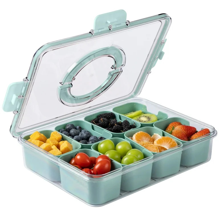 COOK WITH COLOR Snackle box for Kids Lunch Box and Snack Container, Sage | Walmart (US)