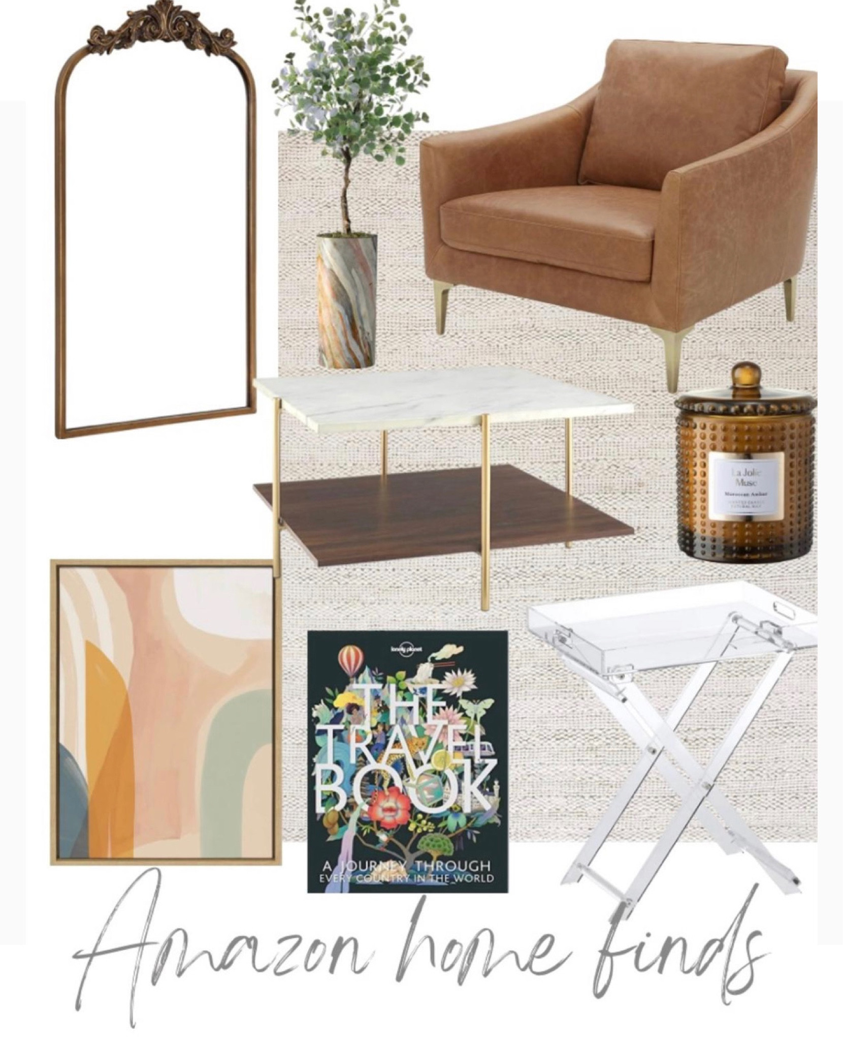 Amazon home 
girly home decor
Leather chair 
Rug
Coffee table book 
#ltkunder50


#LTKhome #LTKunder100 #LTKFind