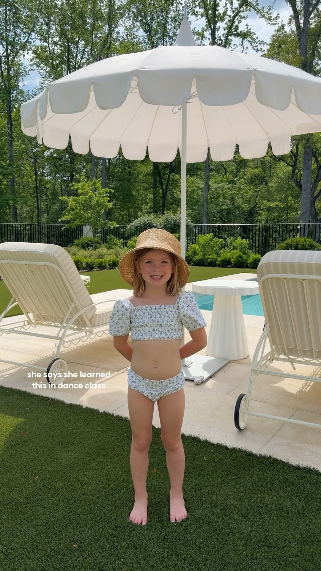 So proud of her and her ballet moves! Linking her swimsuit + our patio furniture too! 

#LTKSeasonal #LTKmomlife #LTKKids