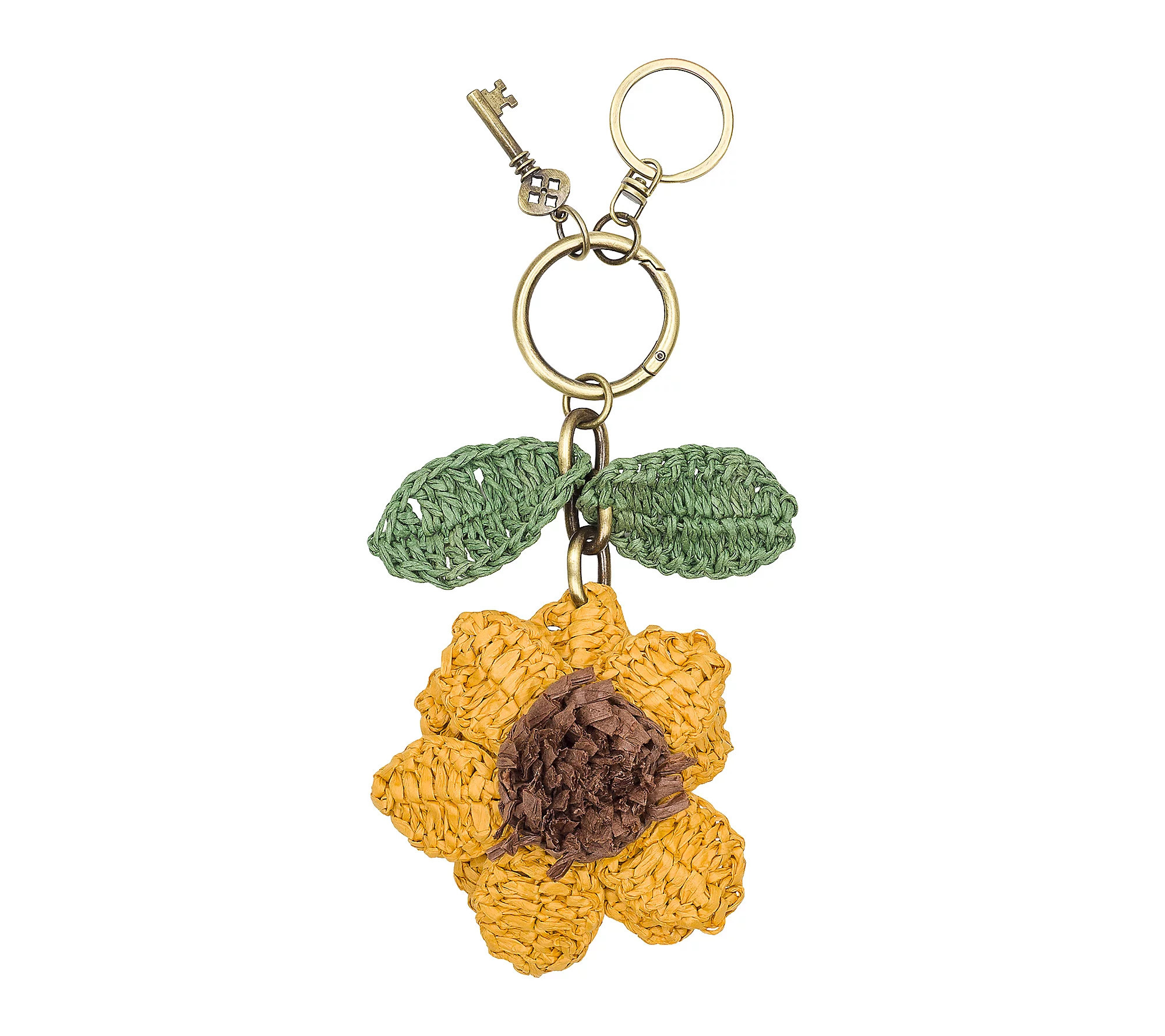 Patricia Nash Raffia Sunflower Bag Charm | QVC