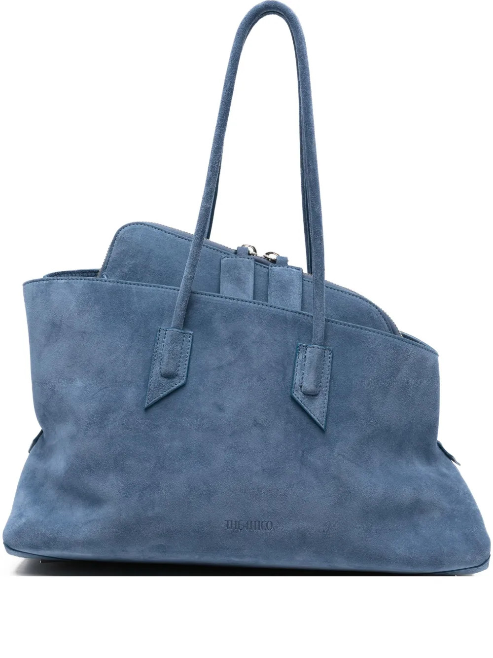 The Attico Medium La Passeggiata Suede Tote Bag | Blue | FARFETCH BR | Farfetch (BR)