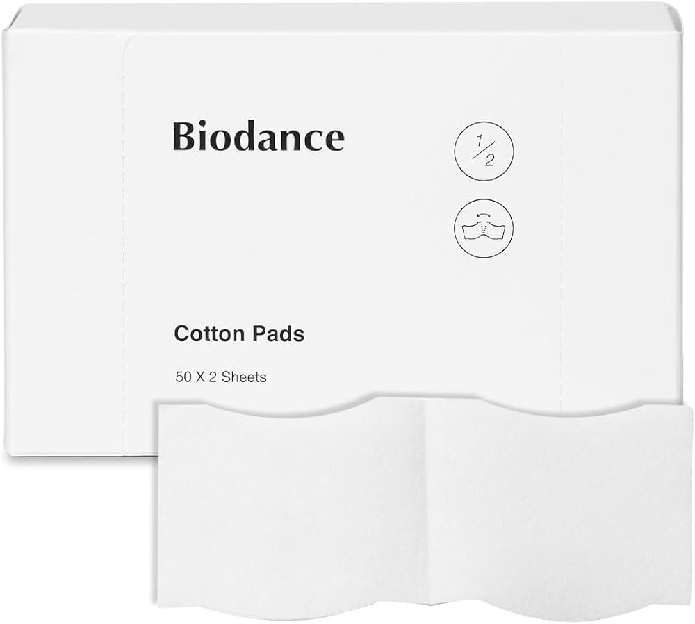 Biodance Cotton Pads, Soft and Thin Square Cotton Pads for Face Toner, Makeup Remover and Facial ... | Amazon (US)