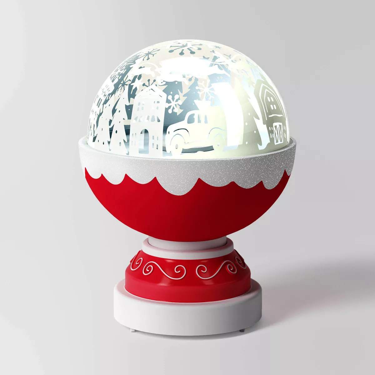 8" Battery Operated Lit Christmas Village Scene Projector - Wondershop™: Snow Globe Design, Pla... | Target