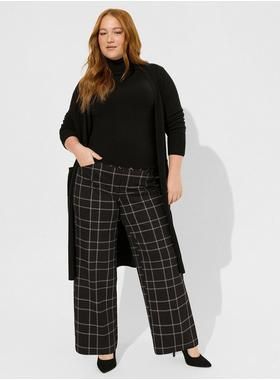 Pull On Pixie Wide Leg Studio Luxe Ponte Pant | Torrid (US & Canada)