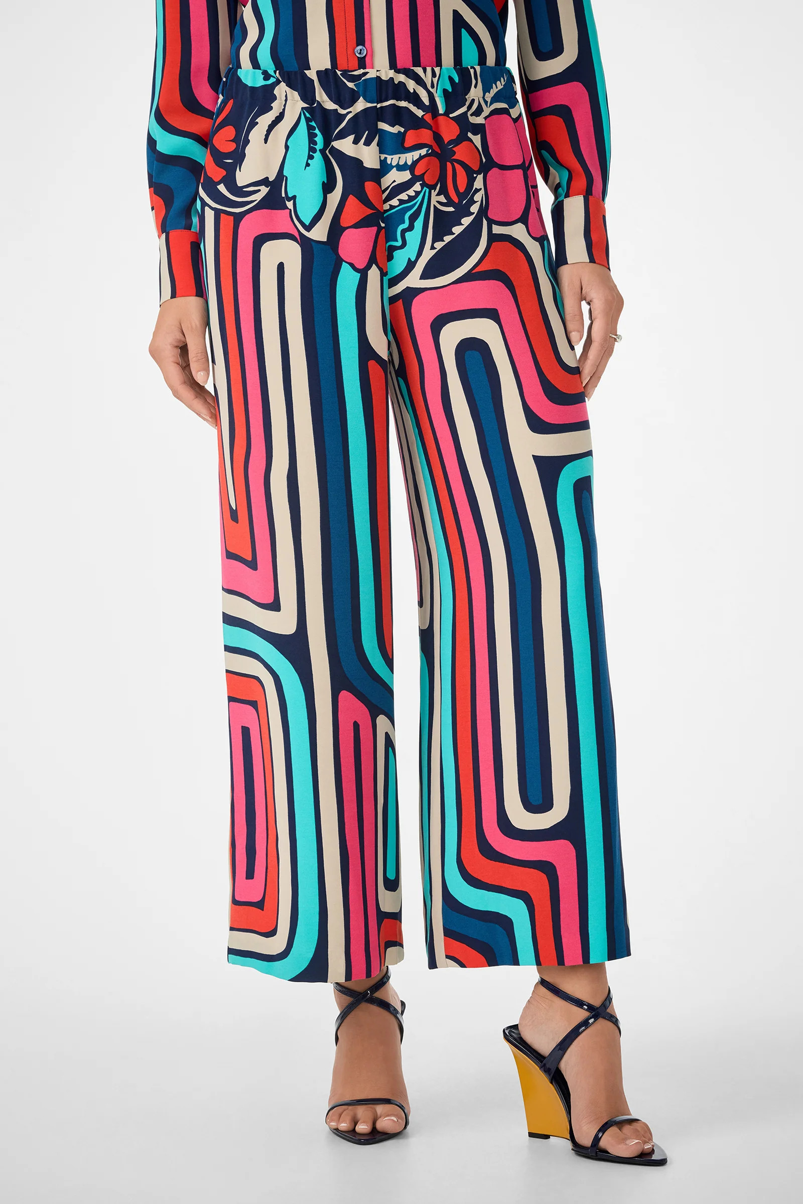 Cubism Crop Pants | Trina Turk