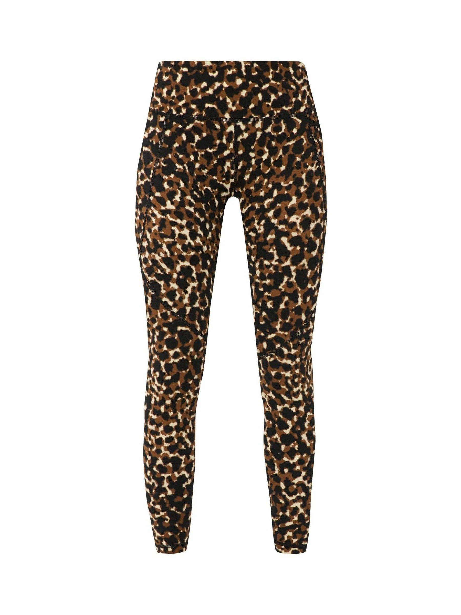 sweatybetty Sweaty Betty Brown Leopard Print Full Length Power Workout Leggings | Next US