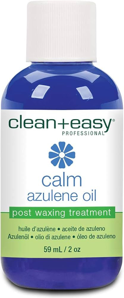 Clean + Easy Calm - Azulene Oil, Use To Soothe Sore Irritated Skin, Remove Wax Residue After Hair... | Amazon (US)