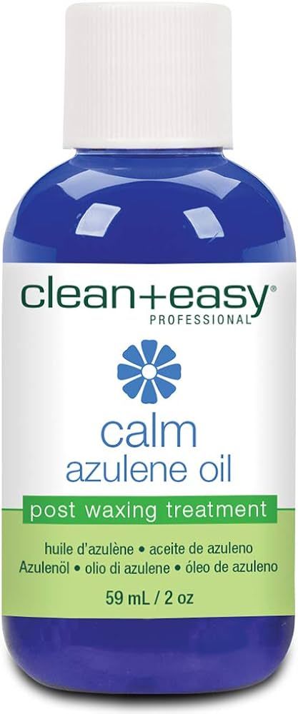 Clean + Easy Calm - Azulene Oil, Use To Soothe Sore Irritated Skin, Remove Wax Residue After Hair... | Amazon (US)