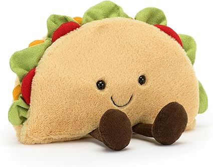 Jellycat Amuseables Taco Stuffed Toy, 6.5 inches - Food Plush - Fun Gift Idea | Amazon (US)