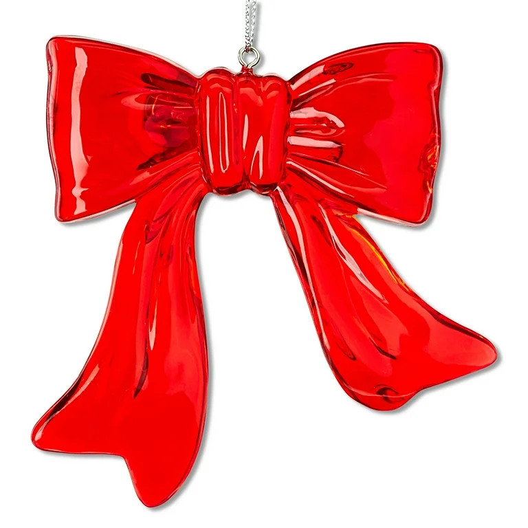 Red Bow Christmas Ornament, 4", by Holiday Time | Walmart (US)