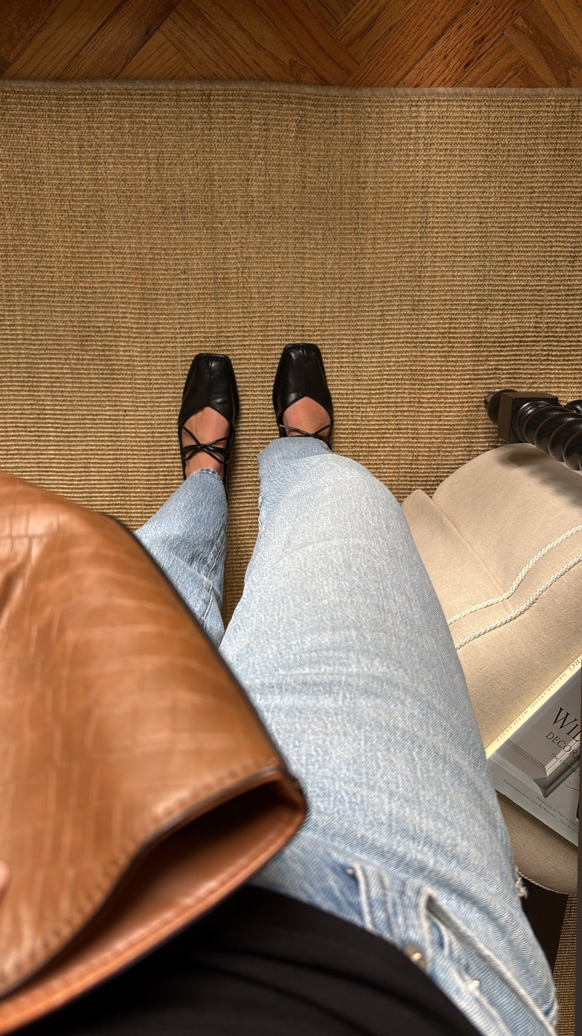 What I’m wearing today… denim, a comfy black long sleeve, and flats, with my croc tote.

#LTKootd #LTKdayinmylife