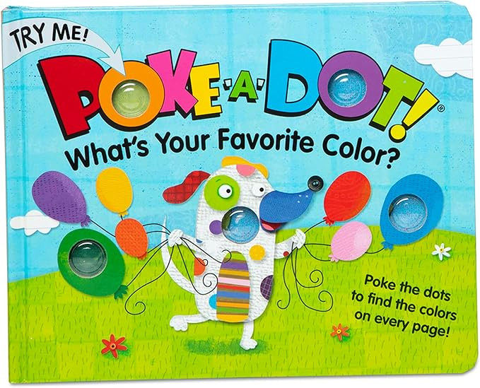 Melissa & Doug Children's Book - Poke-a-Dot: What’s Your Favorite Color (Board Book with Button... | Amazon (US)