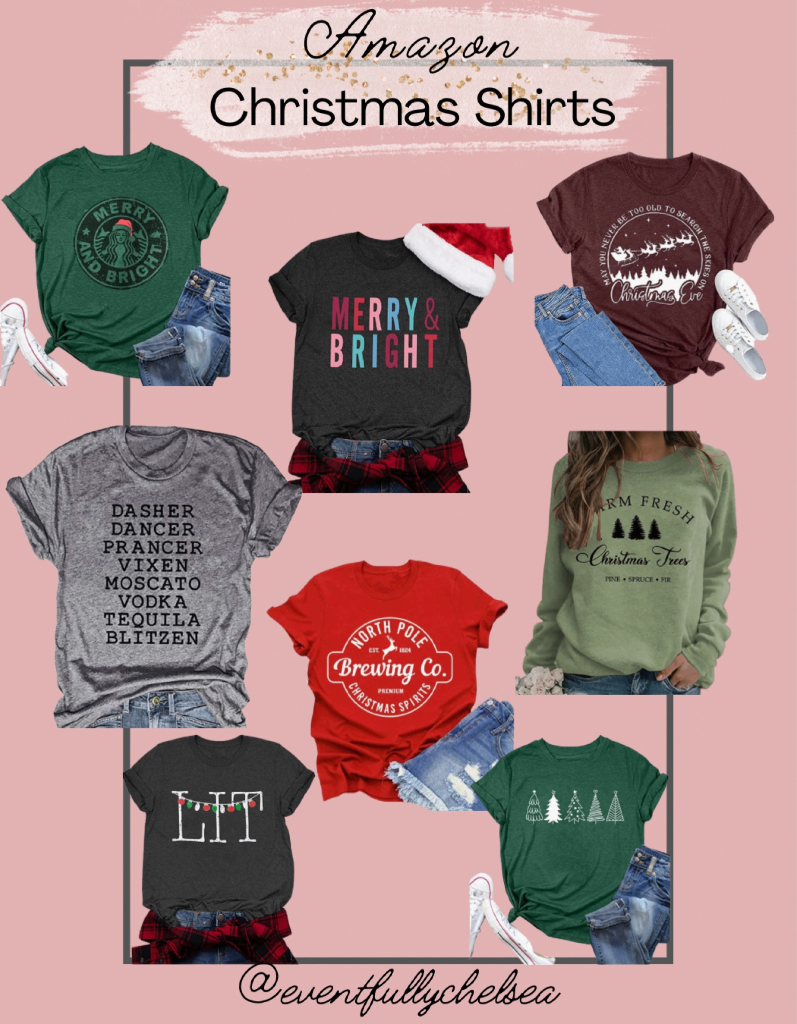 Christmas graphics

Women’s shirts | tshirt | sweatshirt | short sleeve | long sleeve | festive attire | Christmas Day outfit | gifts for her | afford gift idea | under $25 



#LTKSeasonal #LTKHoliday #LTKGiftGuide