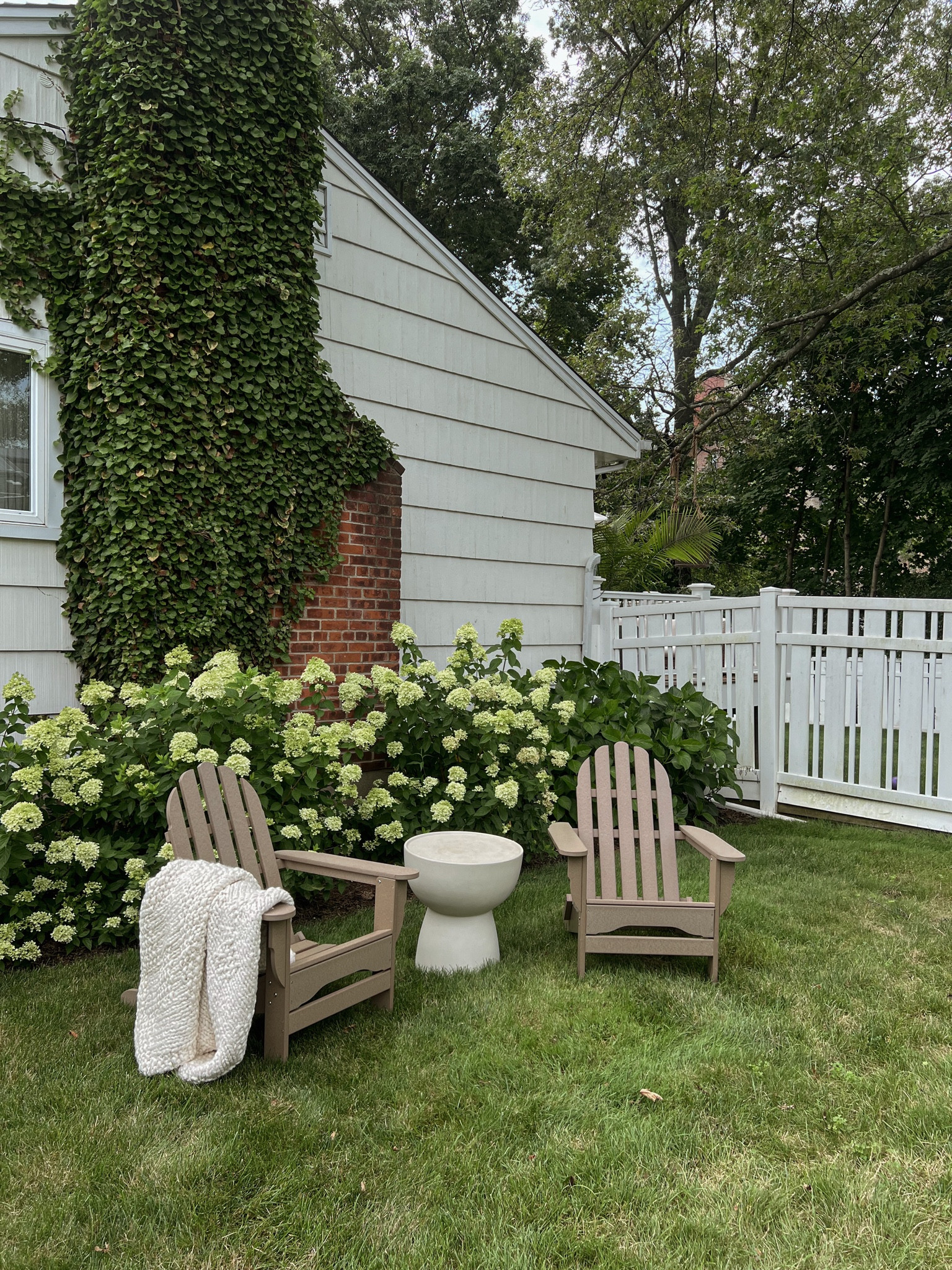 Wayfair’s exclusive brand Three Post makes these AMAZING foldable Adirondack chairs. We got ours in the Weathered Wood color, but they offer a variety of different colors. The Weathered Wood colors appears to look like real wood, but is actually plastic, which is so much better for overall wear and tear and upkeep! They are also foldable which is a huge plus! I couldn’t love them more! #wayfair #wayfairfinds #threeposts #adirondackchairs