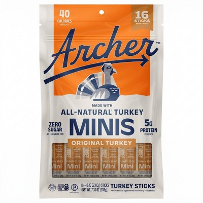 Archer Jerky Turkey Mini Sticks - 7.36oz/16ct | Target