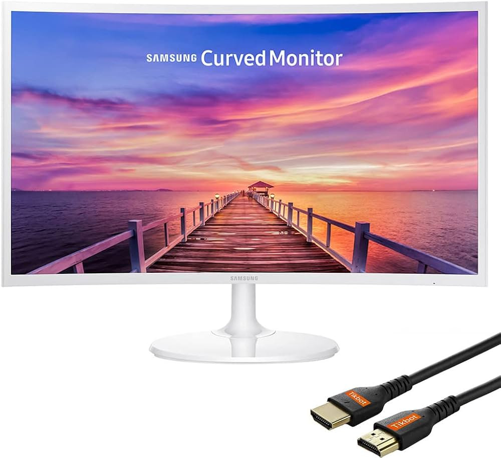 Samsung Monitor for Business Gaming, 27" FHD Curved Widescreen LED Slim Bezel Anti-Glare, AMD Fre... | Amazon (US)