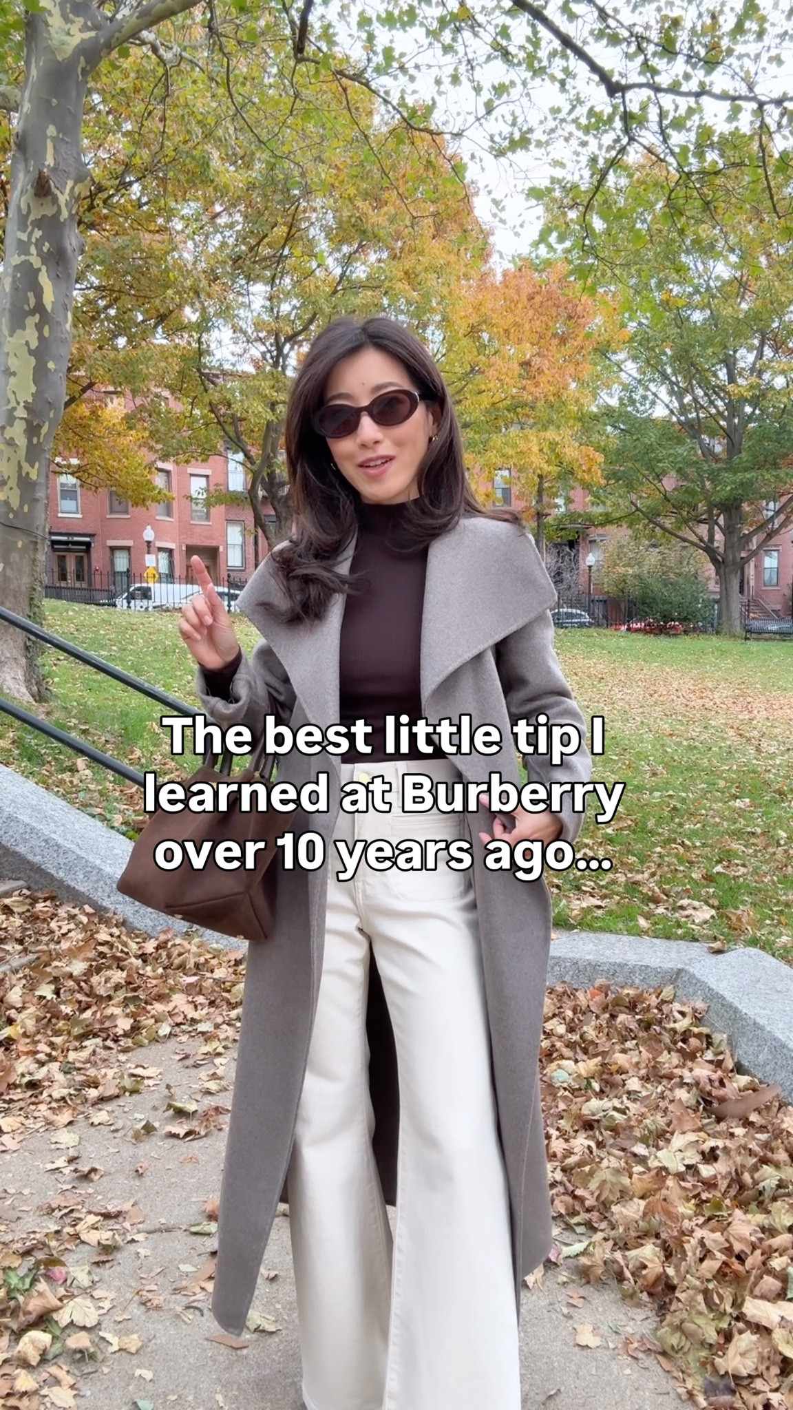 Jeans are half off today! 
Elegant fall outfit:

- Aritzia portfolio double faced wool wrap jacket  XXS back from prior years! 

FYI This is unlined which is what gives it the drape. Longer, past midi length on me (5 ft tall). Love it for fall weather.

- On sale: J.Crew vintage flare jeans size 24 Petite, a little loose at my waist

- old version of the ribbed mock neck size XS, i size up in the homestretch fitted tops

- old the drop ankle boots

- madewell oval sunglasses

- demellier suede bag

smart casual office wear, corporate girl style, Boston workwear outfit for fall, elegant elevated looks, thanksgiving  

 

#LTKPetite #LTKWorkwear #LTKStyleTip